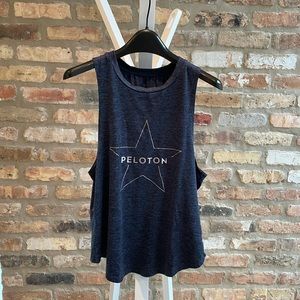 Peloton Navy Blue Star Tank Top Size S